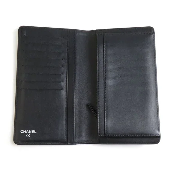 CHANEL Authentic Black Caviar Leather Wallet - Picture 3 of 5